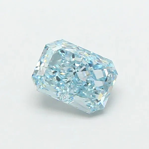 1ct RADIANT Fancy Vivid Blue VS1 Coloured Lab diamond