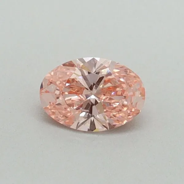 0.3ct OVAL Fancy Vivid Pink SI1 Coloured Lab diamond