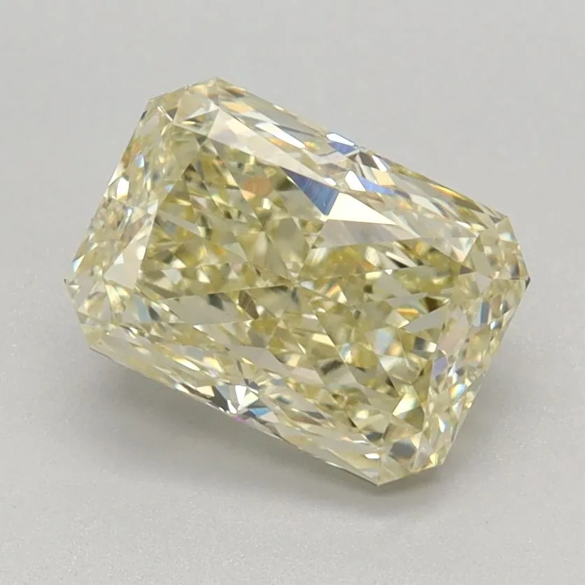 1.28ct RADIANT Fancy Intense Yellow VVS2 Coloured Lab diamond