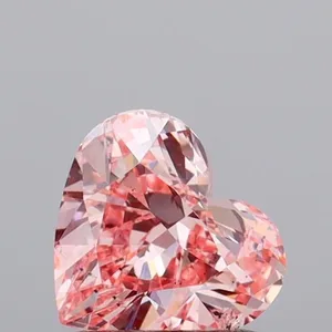 1.07ct HEART Fancy Intense Pink SI1 Coloured Lab diamond