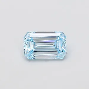 1.03ct EMERALD Fancy Intense Blue VVS1 Coloured Lab diamond