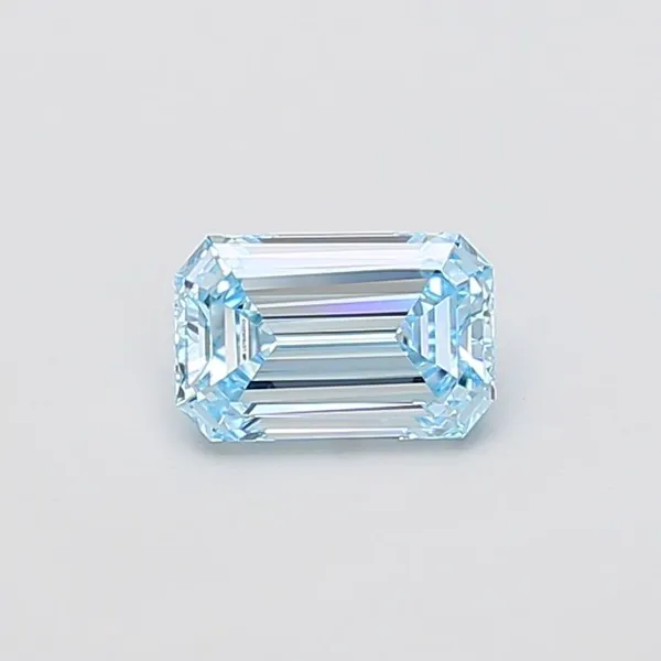 1.03ct EMERALD Fancy Intense Blue VVS1 Coloured Lab diamond
