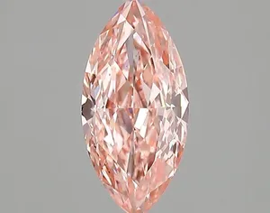 1.42ct MARQUISE Fancy Vivid Pink VS1 Coloured Lab diamond