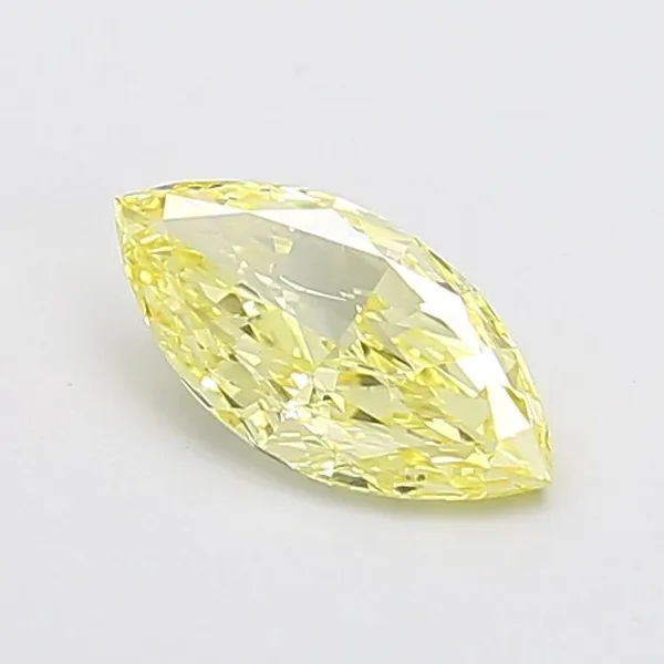 1.03ct MARQUISE Fancy Intense Yellow VS1 Coloured Lab diamond