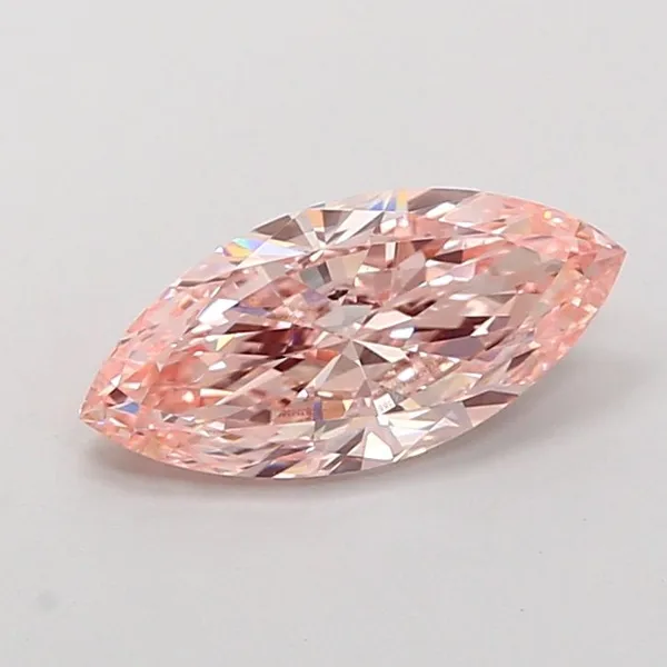 1.5ct MARQUISE Fancy Intense Pink VVS2 Coloured Lab diamond