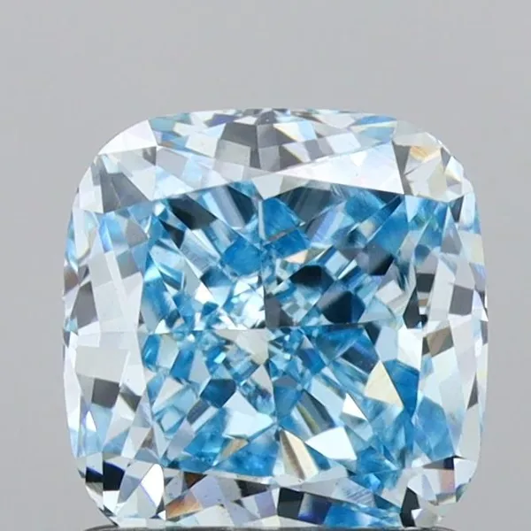 1.16ct CUSHION Fancy Intense Blue VS2 Coloured Lab diamond