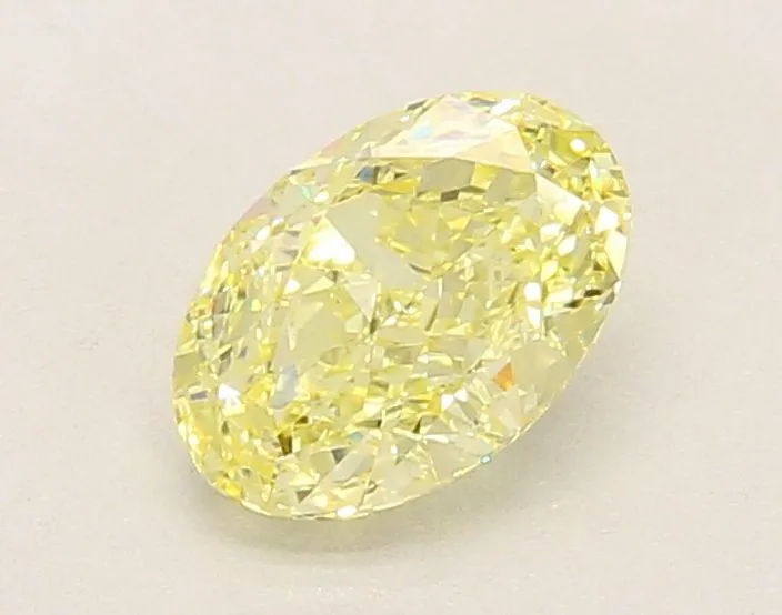 1.04ct OVAL Fancy Yellow VS1 Coloured Lab diamond