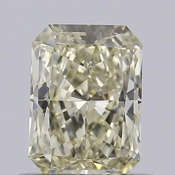 0.51ct RADIANT Fancy Light Yellow VVS2 Coloured Lab diamond