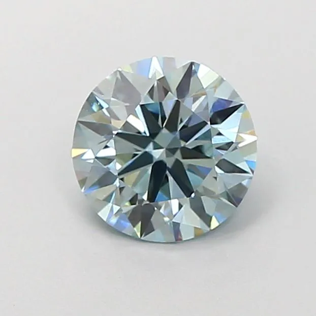 1.13ct ROUND Fancy Intense Blue VVS2 Coloured Lab diamond