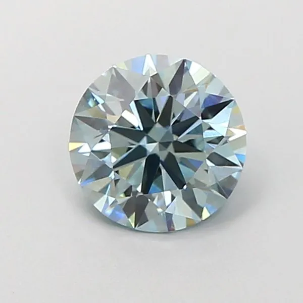 1.13ct ROUND Fancy Intense Blue VVS2 Coloured Lab diamond