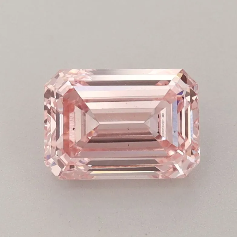 1.30ct EMERALD Fancy Intense Pink VS2 Coloured Lab diamond