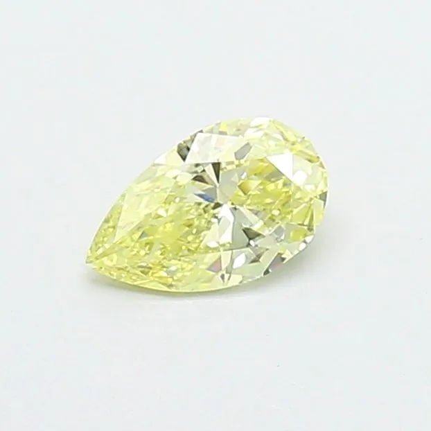 0.41ct PEAR Fancy Yellow VS1 Coloured Lab diamond