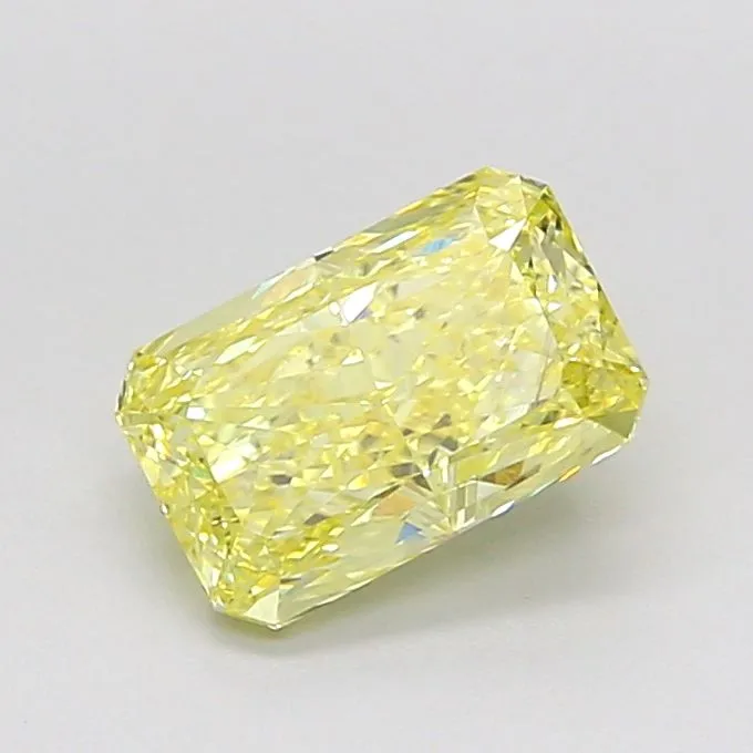 1.32ct RADIANT Fancy Intense Yellow VS2 Coloured Lab diamond