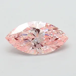 2.5ct MARQUISE Fancy Intense Pink VS1 Coloured Lab diamond