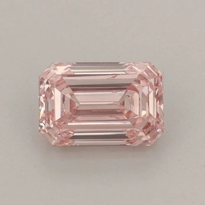 0.62ct EMERALD Fancy Intense Pink VS1 Coloured Lab diamond