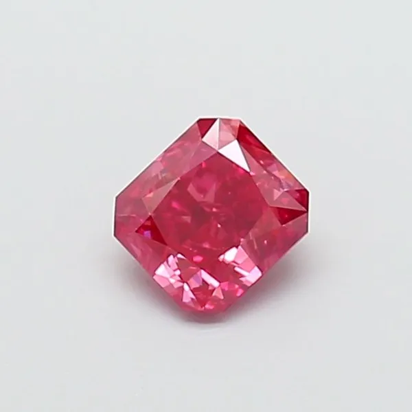1.04ct RADIANT Fancy Vivid Pink VVS2 Coloured Lab diamond