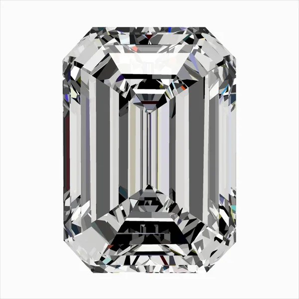 0.32ct EMERALD F VS2 Natural diamond
