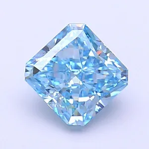 1.12ct RADIANT Fancy Vivid Blue VVS1 Coloured Lab diamond