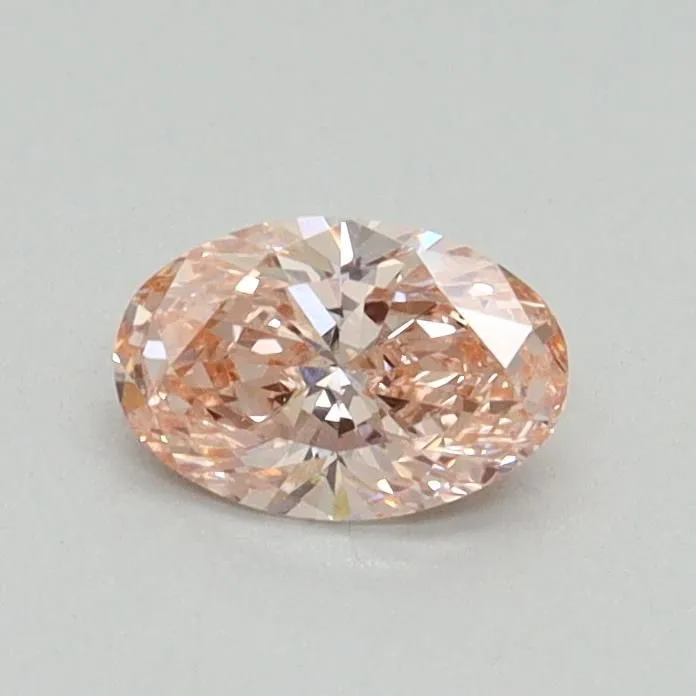 0.41ct OVAL Fancy Vivid Pink VVS2 Coloured Lab diamond
