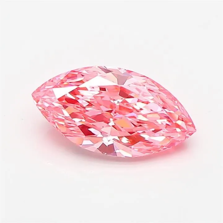 1.09ct MARQUISE Fancy Vivid Pink VS1 Coloured Lab diamond
