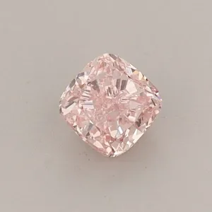 0.44ct CUSHION Fancy Vivid Pink VS1 Coloured Lab diamond