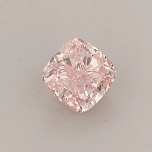0.44ct CUSHION Fancy Vivid Pink VS1 Coloured Lab diamond