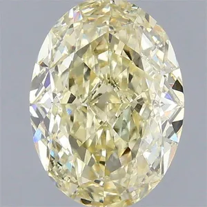 1.1ct OVAL Fancy Yellow VVS2 Coloured Lab diamond