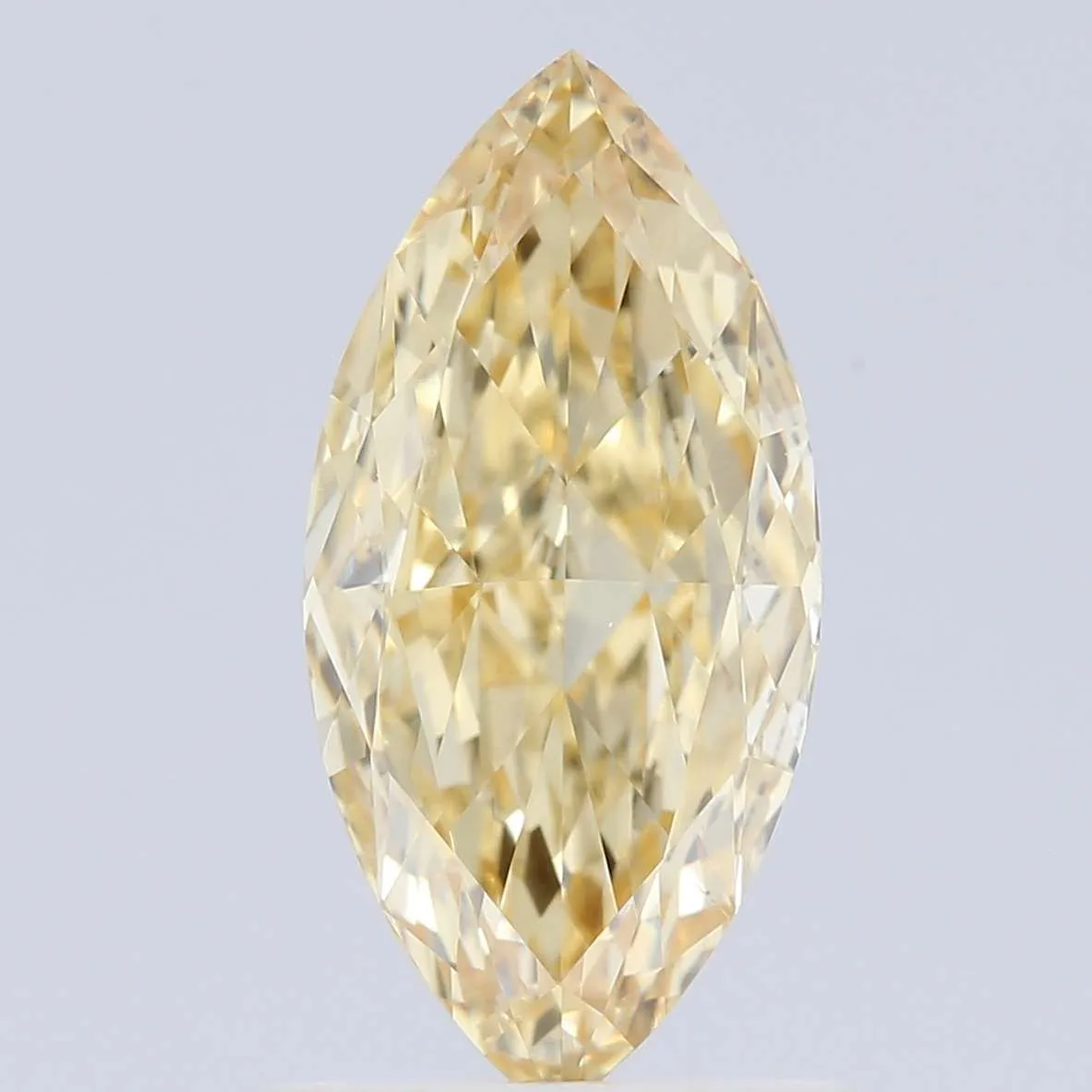 1.00ct MARQUISE Fancy Yellow VS2 Coloured Lab diamond