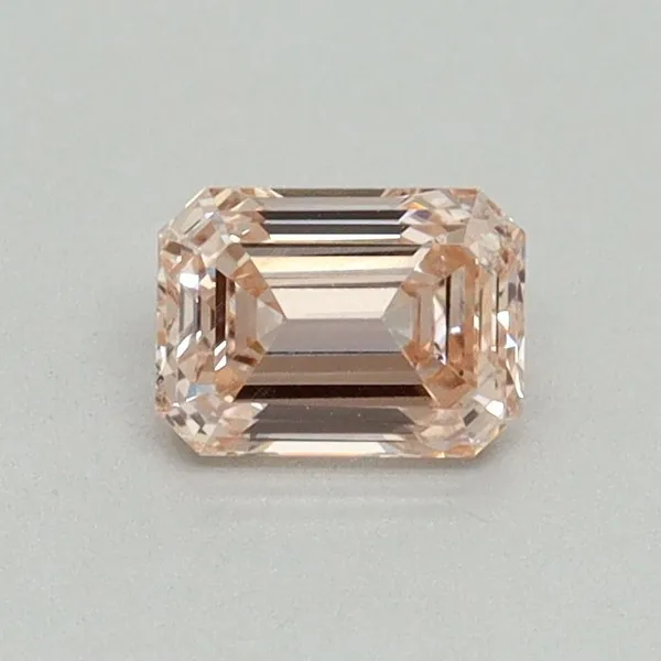 0.52ct EMERALD Fancy Pink VS1 Coloured Lab diamond