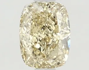 1ct CUSHION Fancy Intense Yellow VS2 Coloured Lab diamond