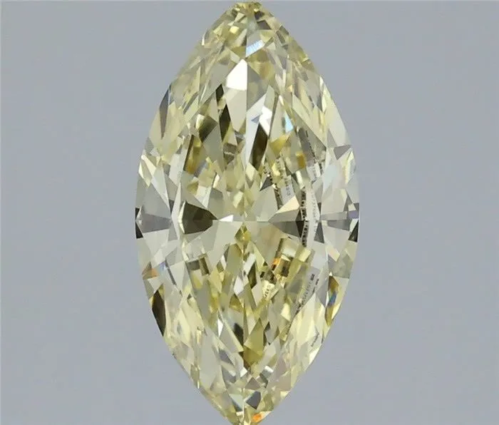 1.26ct MARQUISE Fancy Yellow VS1 Coloured Lab diamond