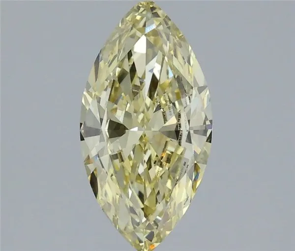 1.26ct MARQUISE Fancy Yellow VS1 Coloured Lab diamond