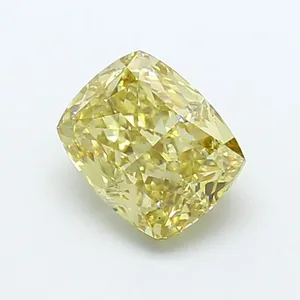 1.25ct CUSHION Fancy Gray Yellow VS2 Coloured Lab diamond