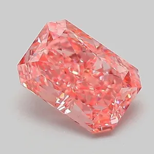1.05ct RADIANT Fancy Vivid Pink VS2 Coloured Lab diamond