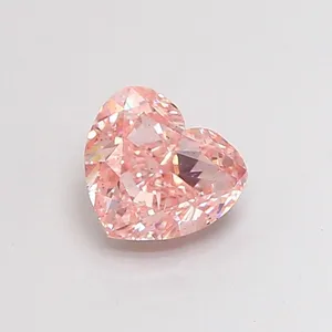 1.03ct HEART Fancy Intense Pink VS2 Coloured Lab diamond