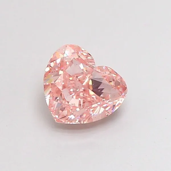 1.03ct HEART Fancy Intense Pink VS2 Coloured Lab diamond