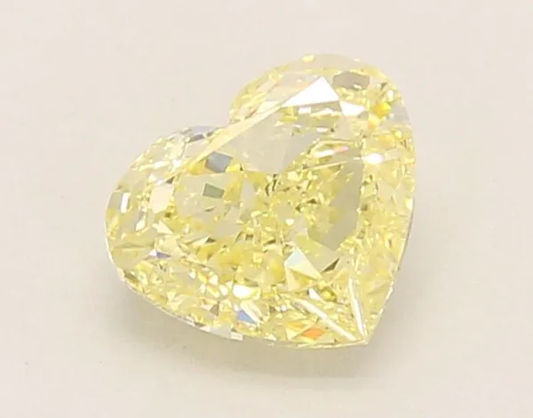 1.05ct HEART Fancy Yellow VVS2 Coloured Lab diamond
