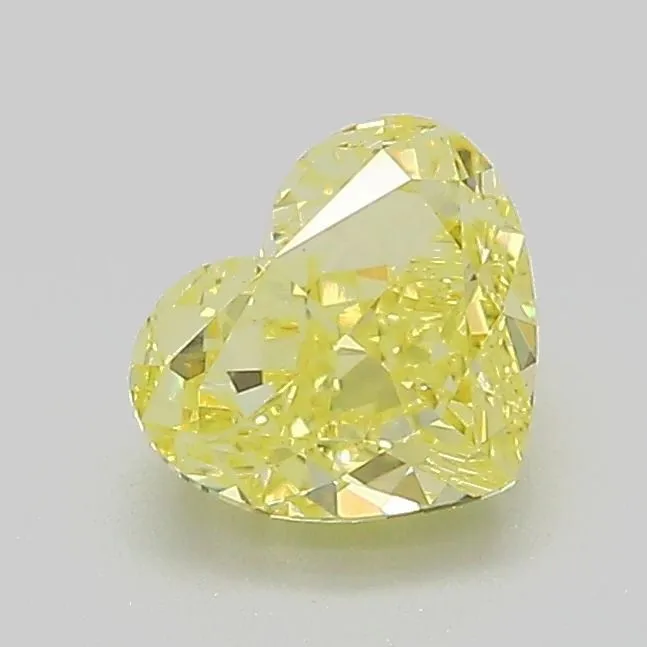 1.01ct HEART Fancy Intense Yellow VVS2 Coloured Lab diamond