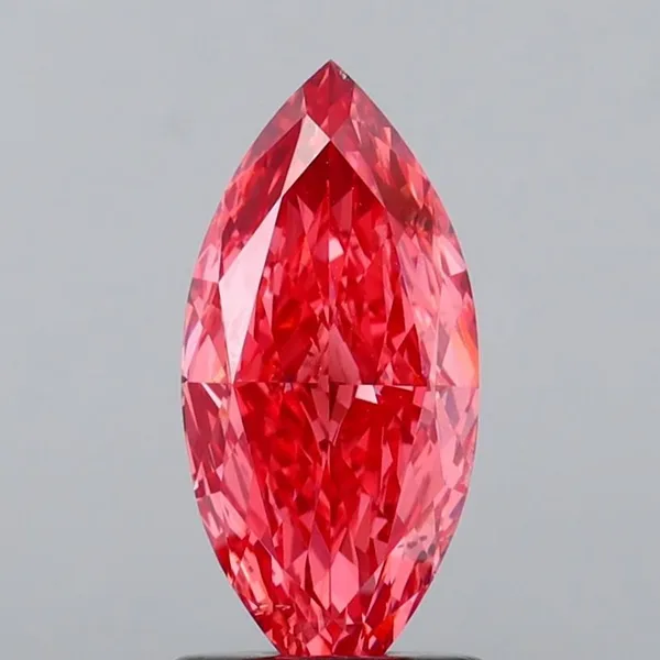 1.51ct MARQUISE Fancy Vivid Pink VS1 Coloured Lab diamond