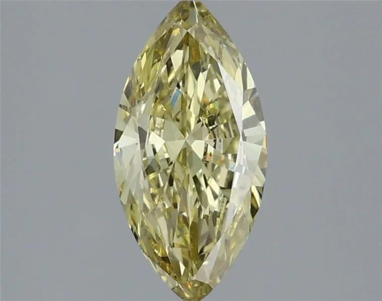 1.23ct MARQUISE Fancy Yellow VS1 Coloured Lab diamond