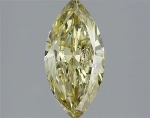 1.23ct MARQUISE Fancy Yellow VS1 Coloured Lab diamond