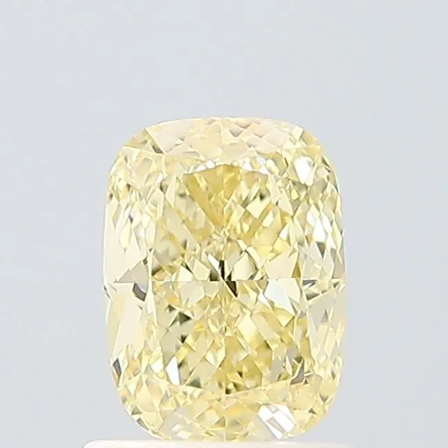 1.33ct CUSHION Fancy Yellow VVS2 Coloured Lab diamond