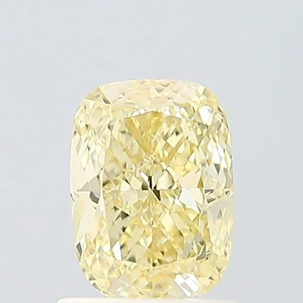 1.33ct CUSHION Fancy Yellow VVS2 Coloured Lab diamond