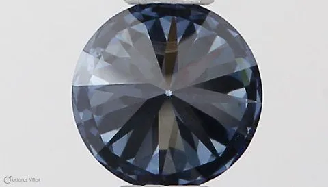 0.36ct ROUND Fancy Vivid Blue VS1 Coloured Lab diamond