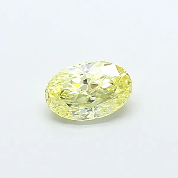 1.03ct OVAL Fancy Yellow VVS2 Coloured Lab diamond