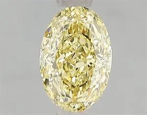 1.09ct OVAL Fancy Vivid Yellow VS2 Coloured Lab diamond