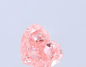 1.01ct HEART Fancy Vivid Pink VVS2 Coloured Lab diamond