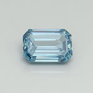 1.01ct EMERALD Fancy Intense Blue VVS2 Coloured Lab diamond
