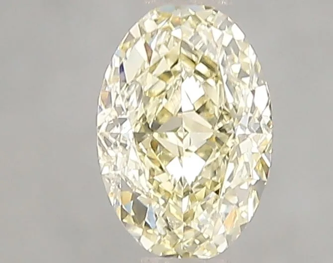 1.01ct OVAL Fancy Light Yellow VS2 Coloured Lab diamond