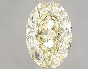 1.01ct OVAL Fancy Light Yellow VS2 Coloured Lab diamond